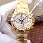 1:1 Best Copy Rolex Daytona 4130 JH Factory Watches Yellow Gold Diamond Marker